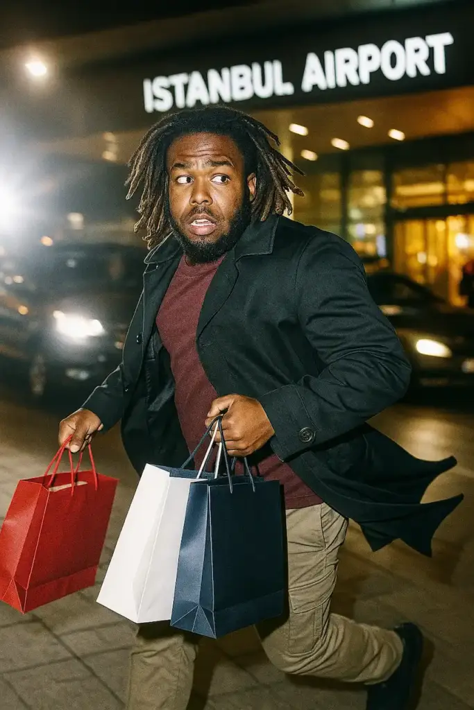 فلاديمير غوارديولا جونيور في مطار إسطنبول