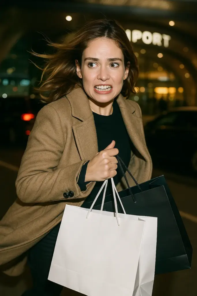 η Lily James στο αεροδρόμιο της Κωνσταντινούπολης