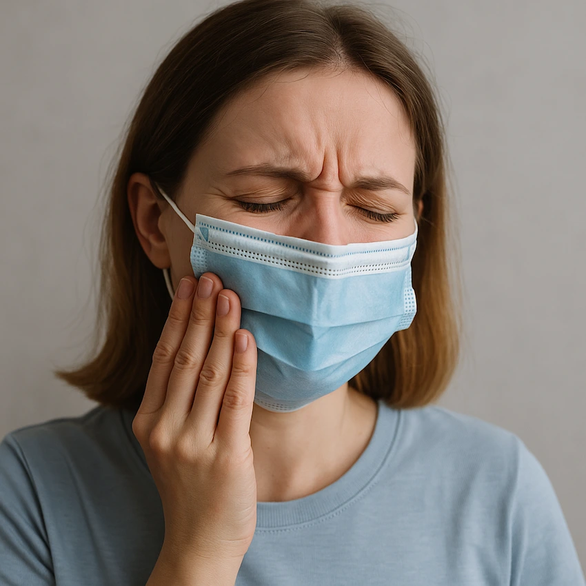 die Auswirkungen des Tragens einer chirurgischen Maske auf die Zahngesundheit