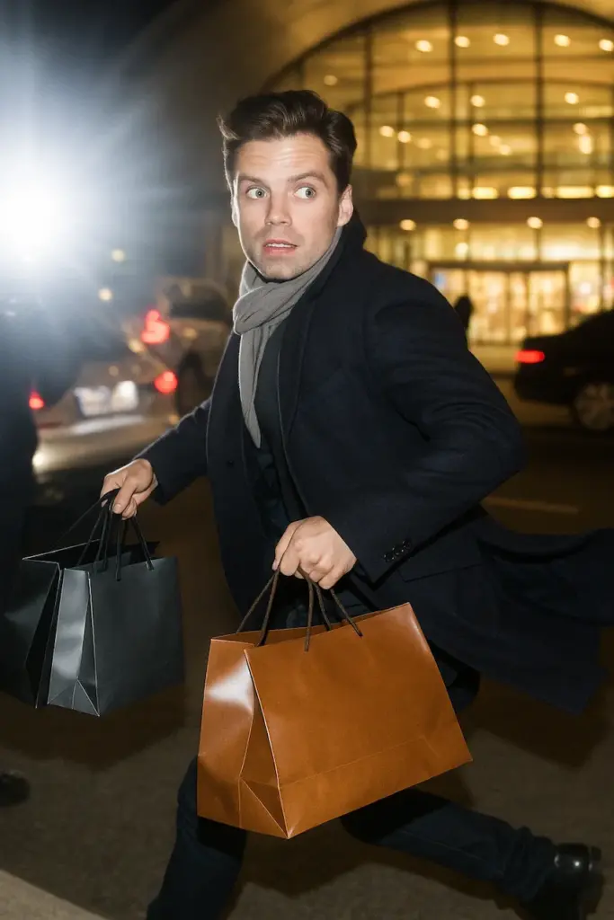 sebastian stan στο αεροδρόμιο της Κωνσταντινούπολης
