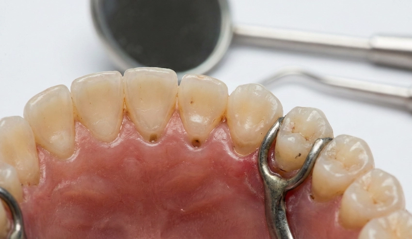 can metal clasps in dentures damage teeth