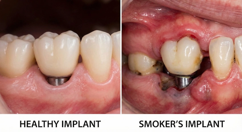 terved implantaadid vs suitsetajate implantaadid