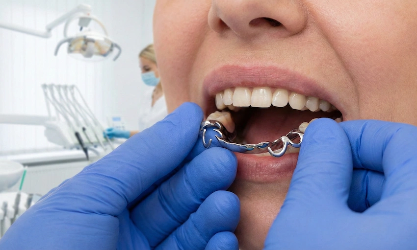 solution prévention visage de dentier