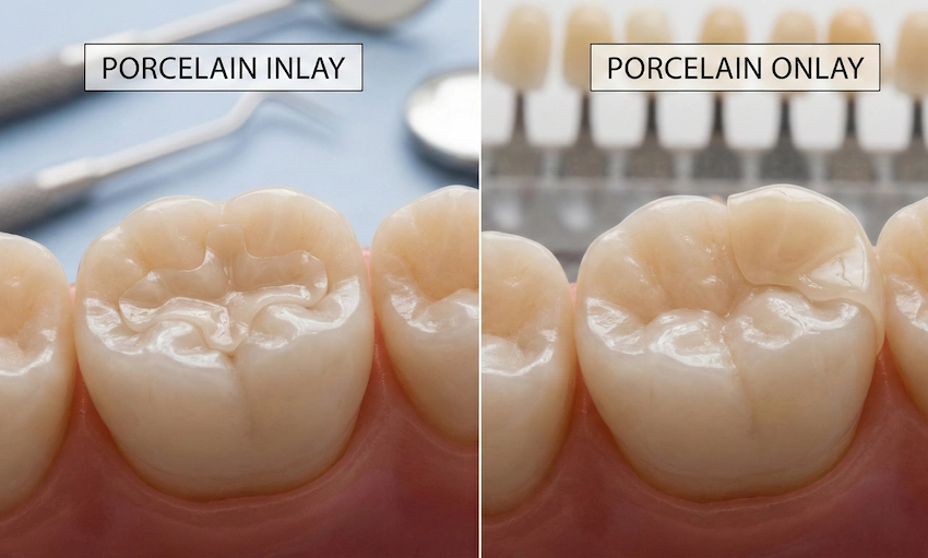 porzellan einlagen und onlays