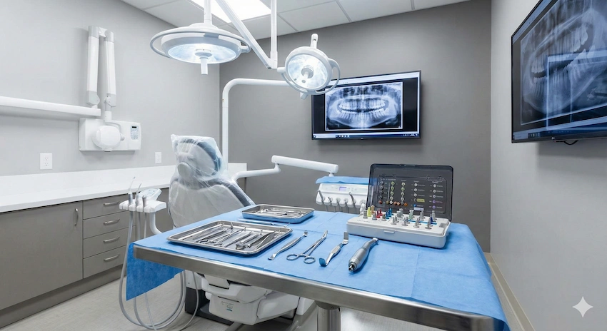 turvaline-all-on-6 implantatsiooni operatsioonikeskkond