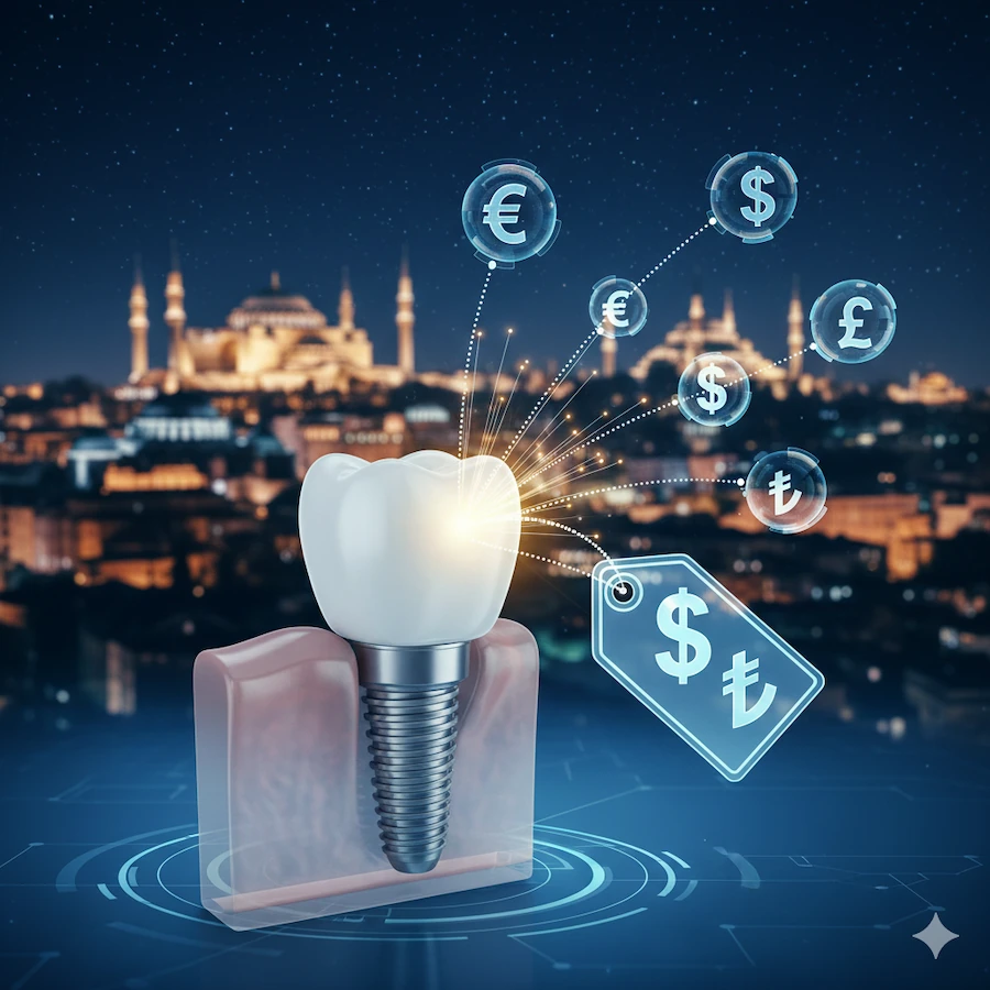 titanium dental implants cost price 2025 in istanbul turkey