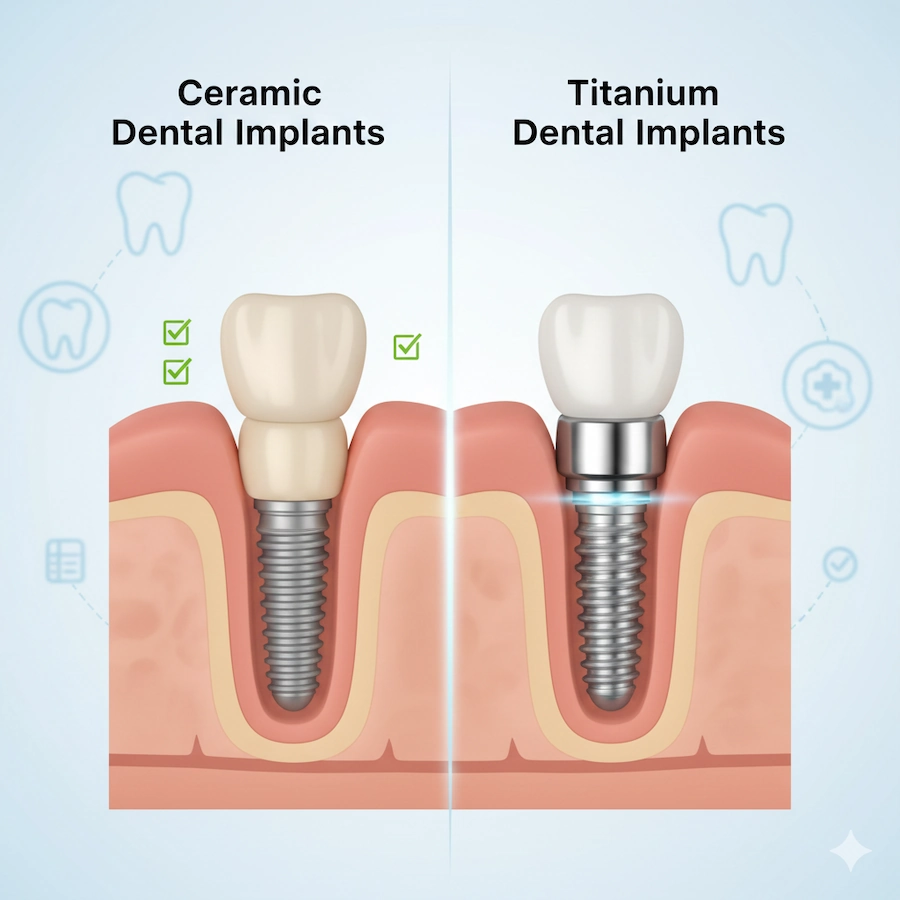 implanty tytanowe vs ceramiczne implanty