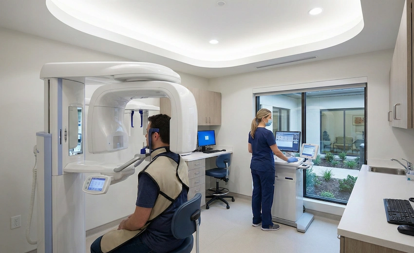 cone beam ct 3d scan dental implant