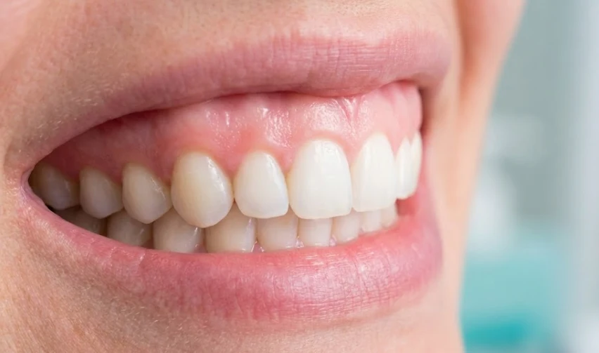 gezond roze tandvlees na behandeling