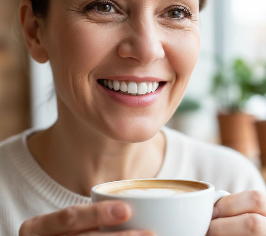 Porcelenskrue flekkmotstand vs kompositt kaffe-test