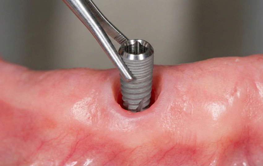 sutureless dental implant placement no stitches