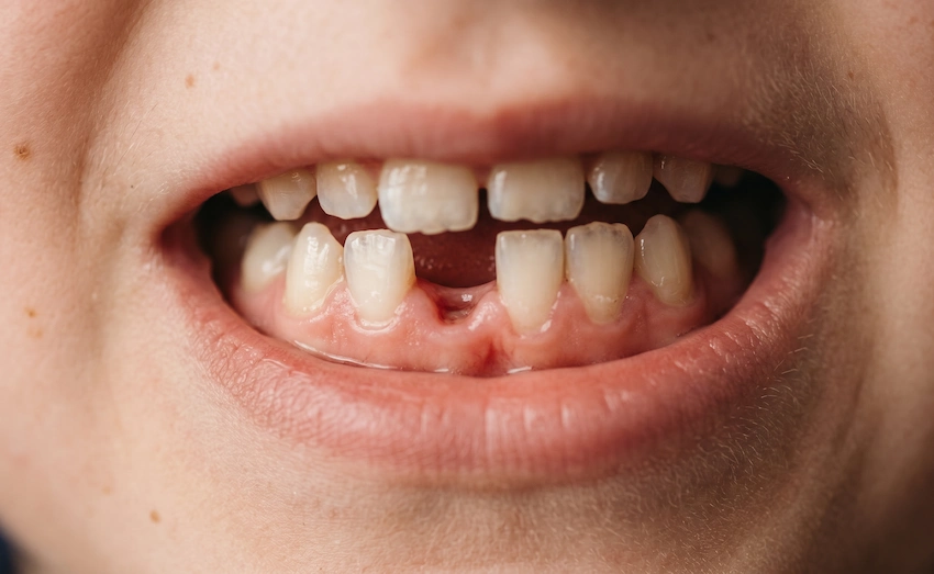 perte précoce des dents de lait décalage des dents