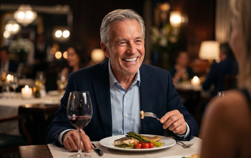 comfortable eating experience with new implants