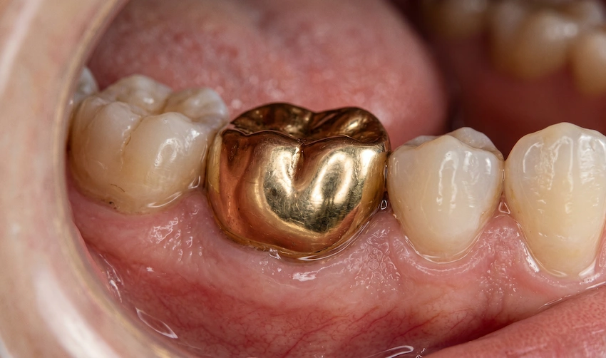 gold crown molar restoration lema dental clinic turkey