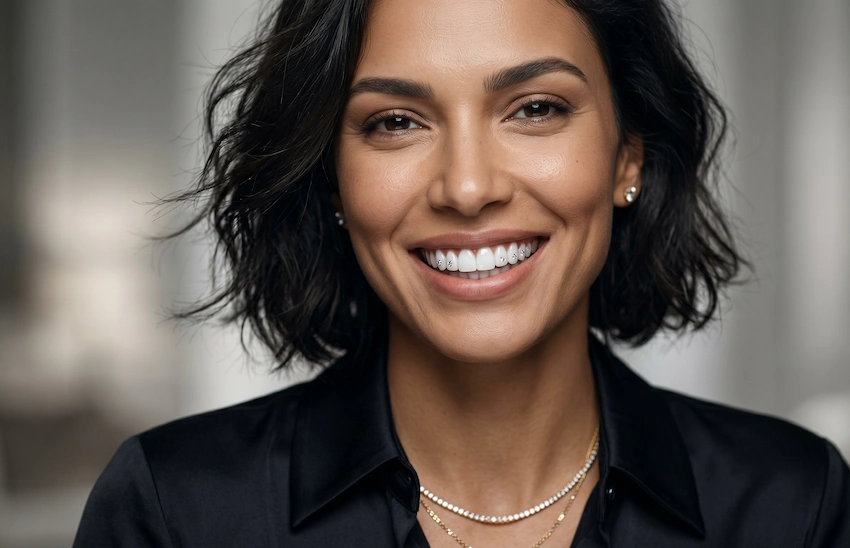 luxury aesthetic dentistry diamond veneers smile