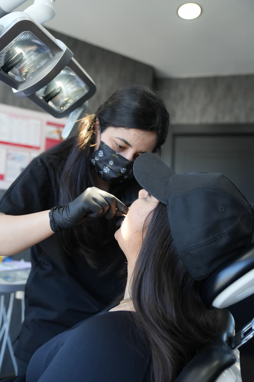 female dentist dr fatma dental treatment lema dental clinic