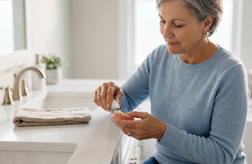 does it hurt to apply denture adhesive does it hurt to apply denture adhesive