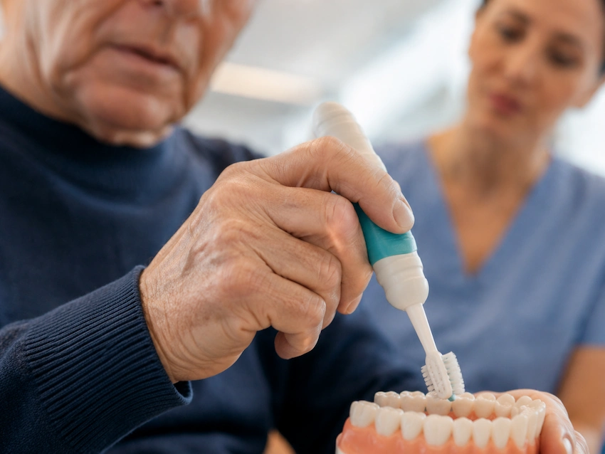 elderly patient adaptive toothbrushing dental care elderly patient adaptive toothbrushing dental care