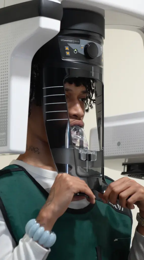leo getting dental xray lema dental clinic