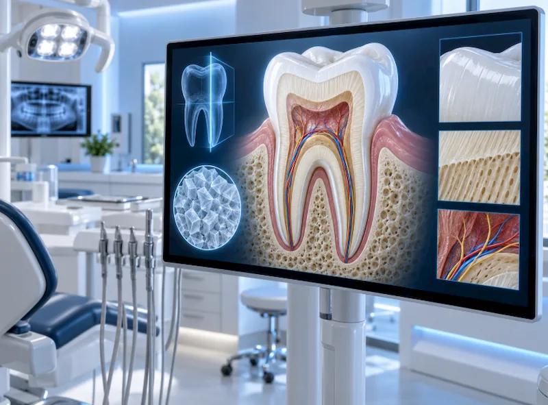3D digital model of pediatric tooth enamel