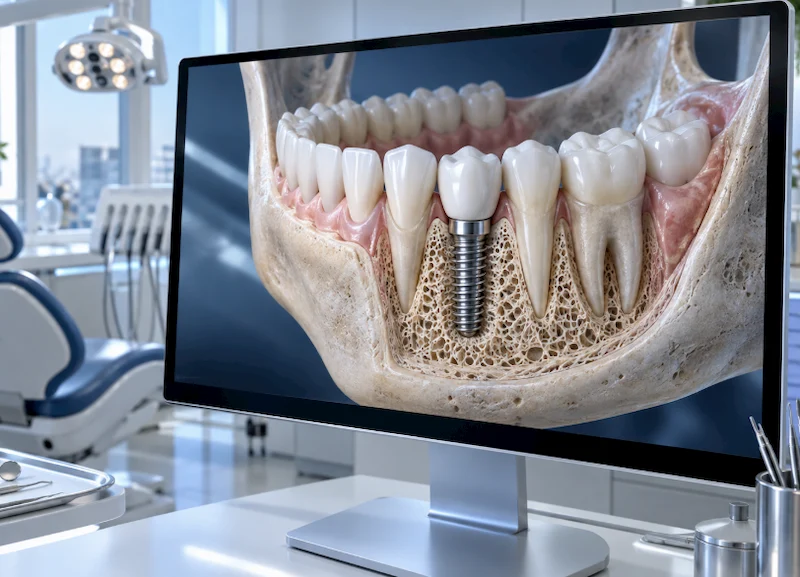 3D scan of implant bone integration