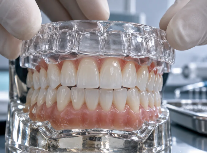 Veneer protection with an occlusal splint (night guard) Veneer protection with an occlusal splint (night guard)