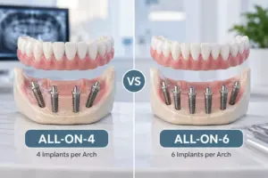 all on 4 vs all on 6 dental implants