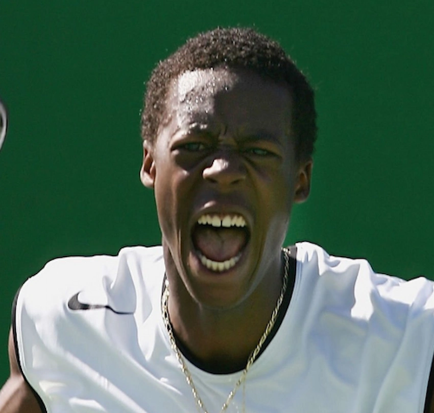 gael monfils teeth 2005