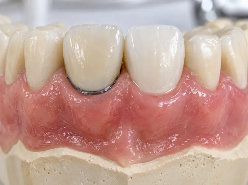 old metal crown vs. new zirconia crown old metal crown vs. new zirconia crown