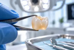 zirconia crown light translucency demonstration